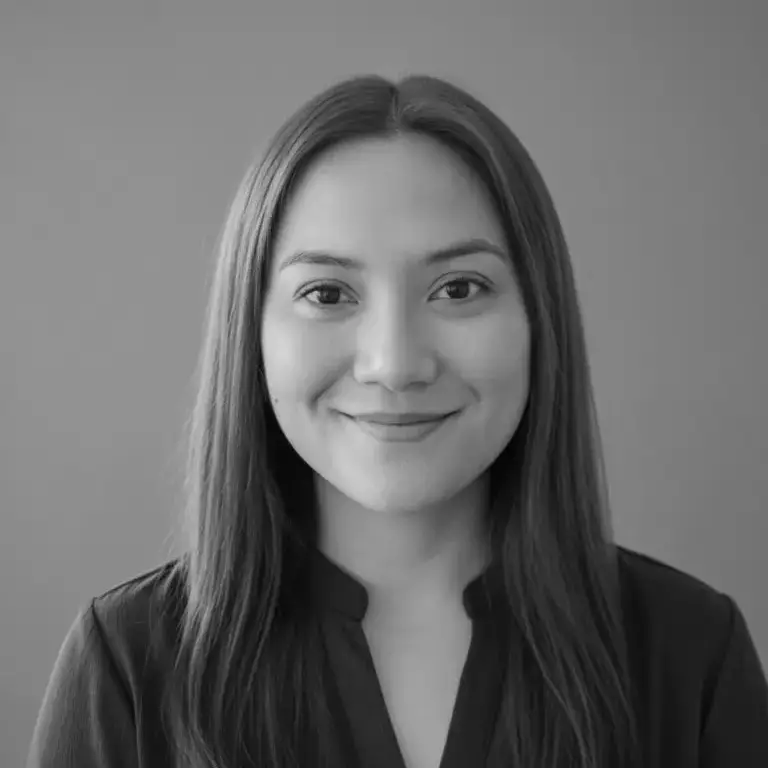 Black and white image of Cherry Benson, Customer Success Manager at Avinode Group